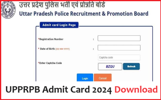 upprpb admit card 2024 link download pdf download