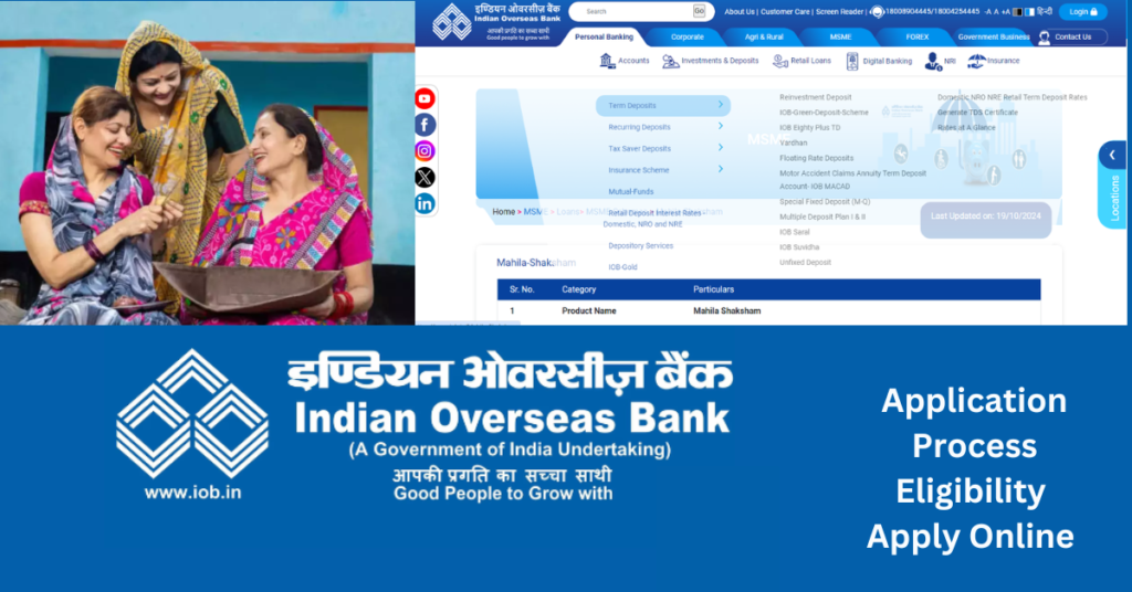 IOB Mahila Saksham Scheme