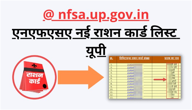 nfsa.up.gov.in Ration Card List