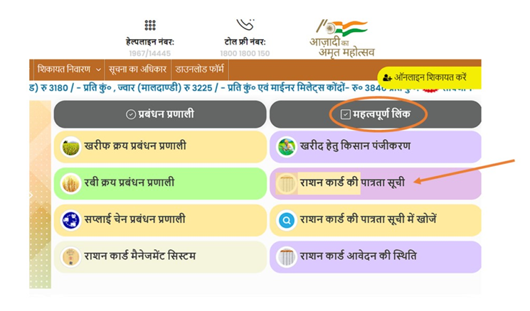 nfsa.up.gov.in Ration Card List